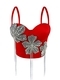 Rhinestone Flower Corset Bustier Outerwear