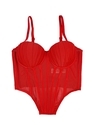 Ruched Corset-Style Bra With Cups Shaping Sculpting Camisole
