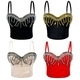 Studded Midriff-Baring Corset Outerwear