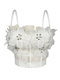 3D Floral Rhinestone Mesh Corset Camisole Top