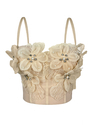 3D Floral Rhinestone Mesh Corset Camisole Top