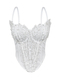 Handmade Floral Pearl Cami Top Open Back Corset