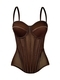 Mesh Corset See-Through Shaping Camisole Backless Slim-Fit Tube Top
