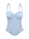 Mesh Corset See-Through Shaping Camisole Backless Slim-Fit Tube Top