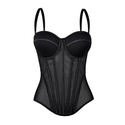 Mesh Korsett Transparent Formende Camisole Rückenfreies Eng Anliegendes Tube Top
