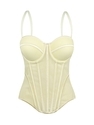 Mesh Korsett Transparent Formende Camisole Rückenfreies Eng Anliegendes Tube Top
