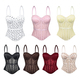 Polka Dot Fishbone Corset Minimalist Slim Fit Camisole