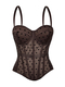 Polka Dot Fishbone Corset Minimalist Slim Fit Camisole