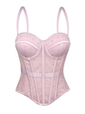 Polka Dot Fishbone Corset Minimalist Slim Fit Camisole