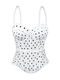 Polka Dot Fishbone Corset Minimalist Slim Fit Camisole