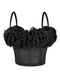 3D Blumen Fischbein Korsett Mesh Camisole Top