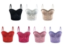 Semi-Sheer Chain Camisole Top Slim Fit Corset