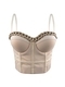 Semi-Sheer Chain Camisole Top Slim Fit Corset