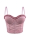 Semi-Sheer Chain Camisole Top Slim Fit Corset