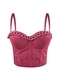 Semi-Sheer Chain Camisole Top Slim Fit Corset