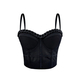 Semi-Sheer Chain Camisole Top Slim Fit Corset