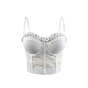 Semi-Sheer Chain Camisole Top Slim Fit Corset