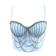 Beaded Tassel Fishbone Corset Tube Top