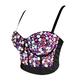 Colorful Acrylic Halter Body-Shaping Fishbone Tube Top