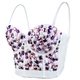 Colorful Acrylic Halter Body-Shaping Fishbone Tube Top