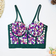 Colorful Acrylic Halter Body-Shaping Fishbone Tube Top