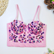 Colorful Acrylic Halter Body-Shaping Fishbone Tube Top