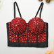 Colorful Acrylic Halter Body-Shaping Fishbone Tube Top