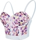 Colorful Acrylic Halter Body-Shaping Fishbone Tube Top