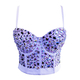 Colorful Acrylic Halter Body-Shaping Fishbone Tube Top