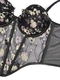Mesh Blumen Korsett Schlankmachendes Bodycon Cami Top Mit Brustpolster