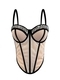 Rhinestone Mesh Corset Waist Trainer Backless Cami Top