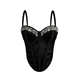 Rhinestone Mesh Corset Waist Trainer Backless Cami Top