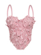 Handmade Floral Fishbone Corset Top With Chest Pads