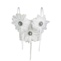 Handmade 3D Rhinestone Flower Tassel Corset Vest