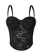 Lace Camisole With Chest Pads Open Back Corset Slim Fit Tube Top