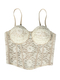 Lace Camisole With Chest Pads Open Back Corset Slim Fit Tube Top