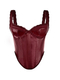 Solid Color Leather Lace Camisole Top Slim Fit Corset Outerwear