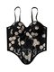 Floral Embroidery Corset Camisole Top Summer Slim Fit Shaping Tube Top