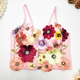 3D Flower Beaded Cami Tube Top No Bra Needed