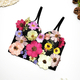3D Flower Beaded Cami Tube Top No Bra Needed