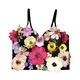 3D Flower Beaded Cami Tube Top No Bra Needed