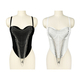 Fishbone Corset Slimming Camisole Tank Top With Chest Pads
