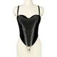 Fishbone Corset Slimming Camisole Tank Top With Chest Pads