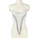 Fishbone Corset Slimming Camisole Tank Top With Chest Pads