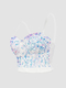 Colorful Sequin Fishbone Corset Tube Top
