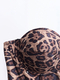 Leopard Print Rhinestone Corset Bustier Camisole