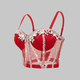 Handmade Rhinestone Sequin Bustier Camisole Top