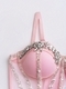 Handmade Rhinestone Sequin Bustier Camisole Top