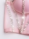 Handmade Rhinestone Sequin Bustier Camisole Top