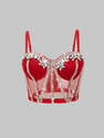 Handmade Rhinestone Sequin Bustier Camisole Top